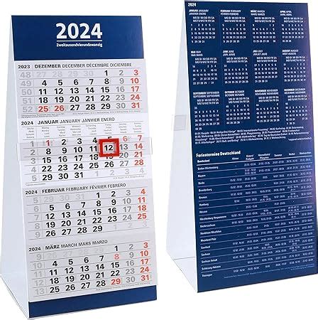 tischkalender 2024 4 monate